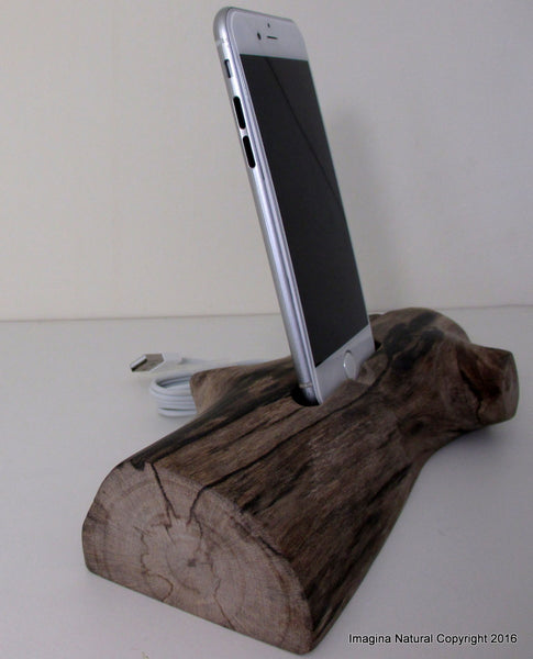 Woodcessories - Noce / Dock per iPhone 6, 7, 8, X in Legno - Dock