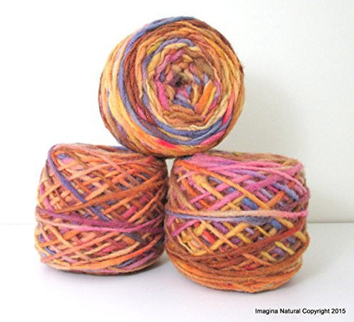Hand Spun Undyed Non treated Pure Chilean Araucana Wool Knitting Yarn –  Imagina Natural